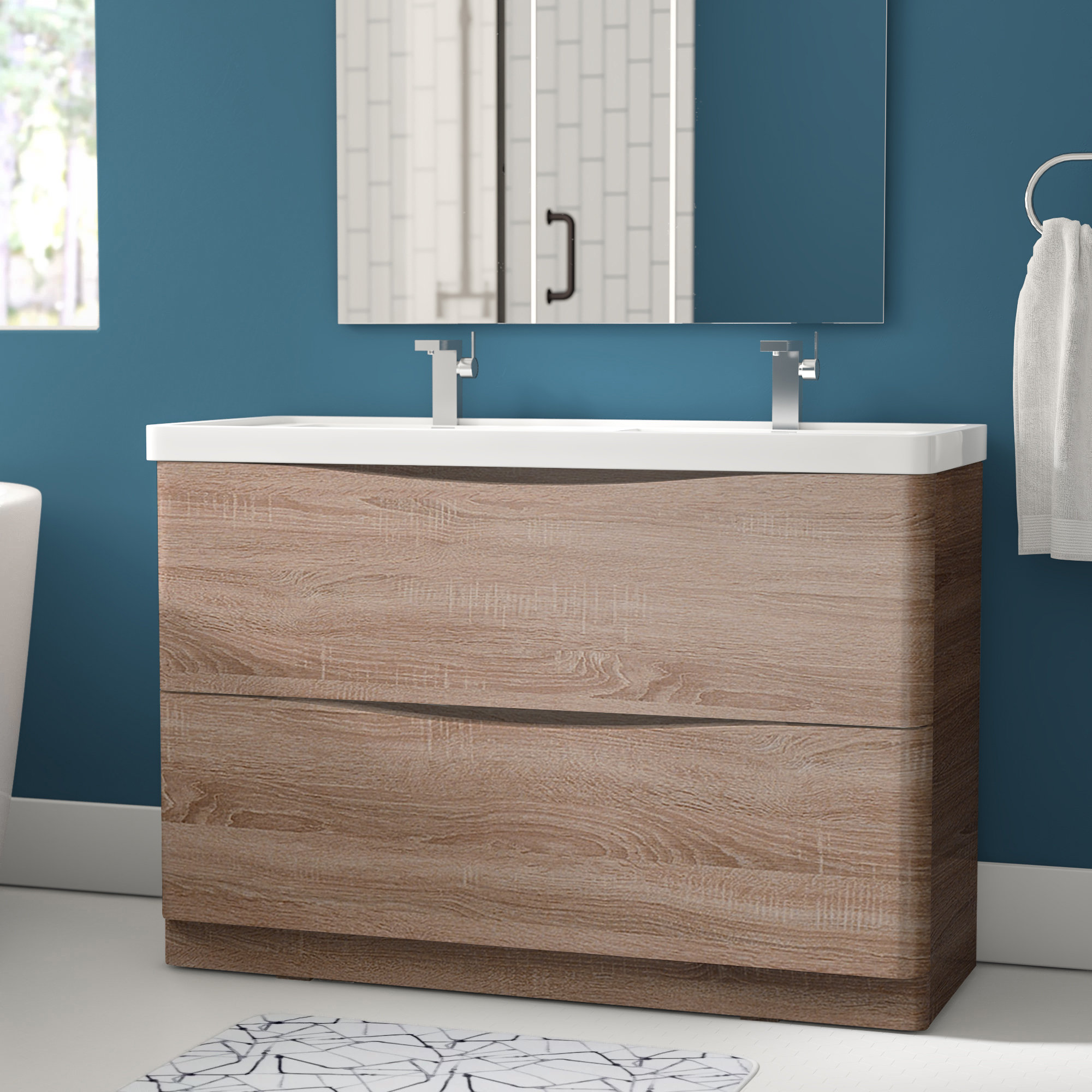 Flat Pack Bathroom Vanity Units / Butler Rose Catherine Traditional