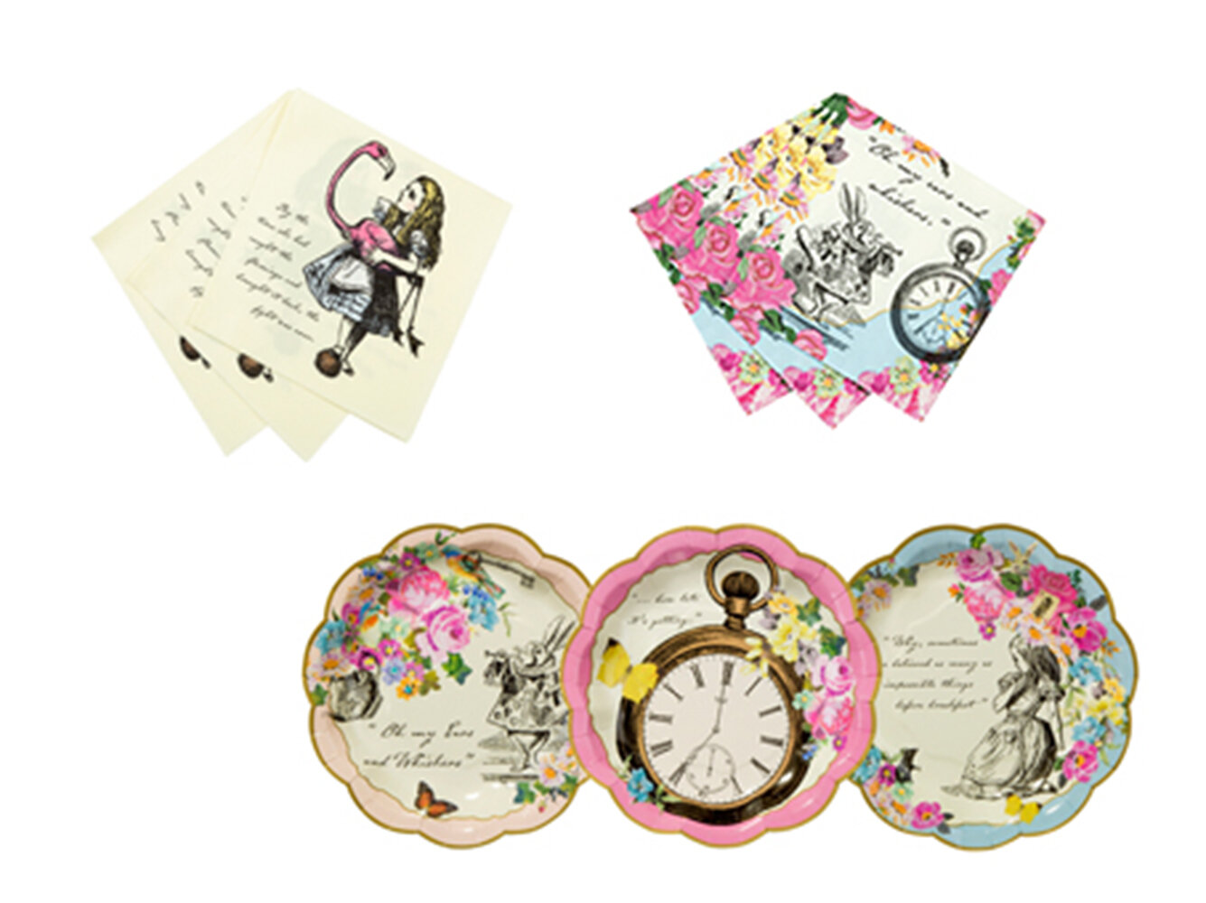 designer paper plates napkins