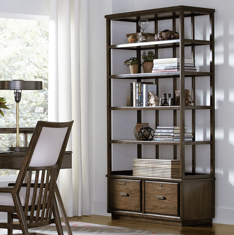 stanley santa clara lateral file 80" etagere bookcase | wayfair stanley santa clara lateral file 80" etagere bookcase | wayfair
