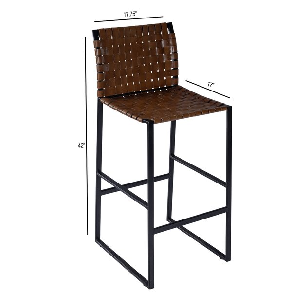 leather strap counter stool