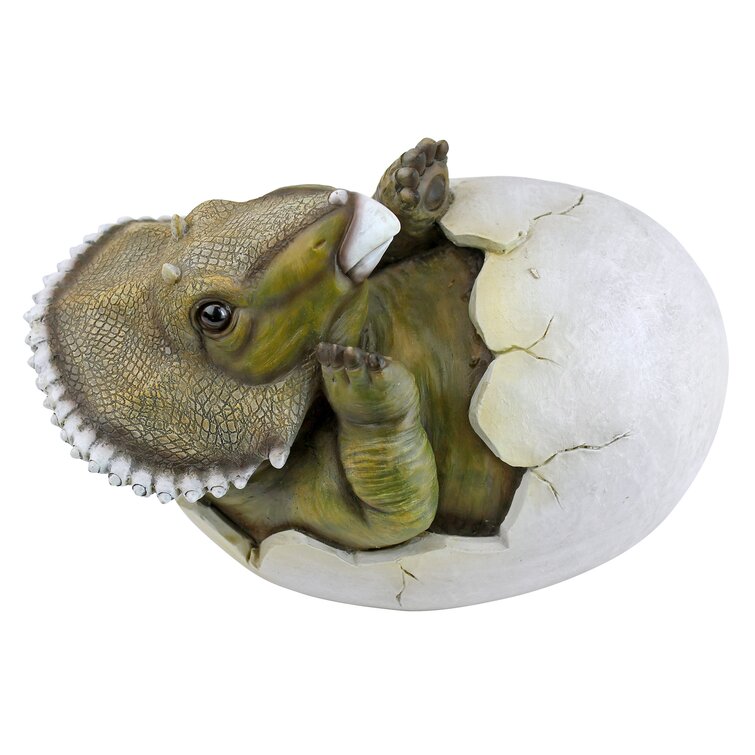 Eco Friendly WildRepublic Dinosauria Baby Triceratops In Egg Plush Toy BNWT 20cm 