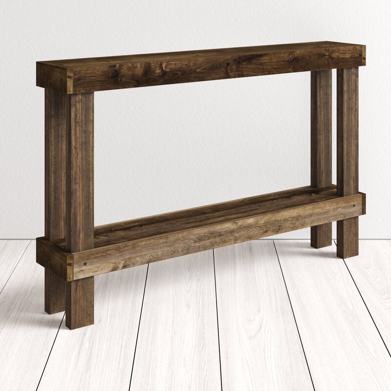 wood sofa table