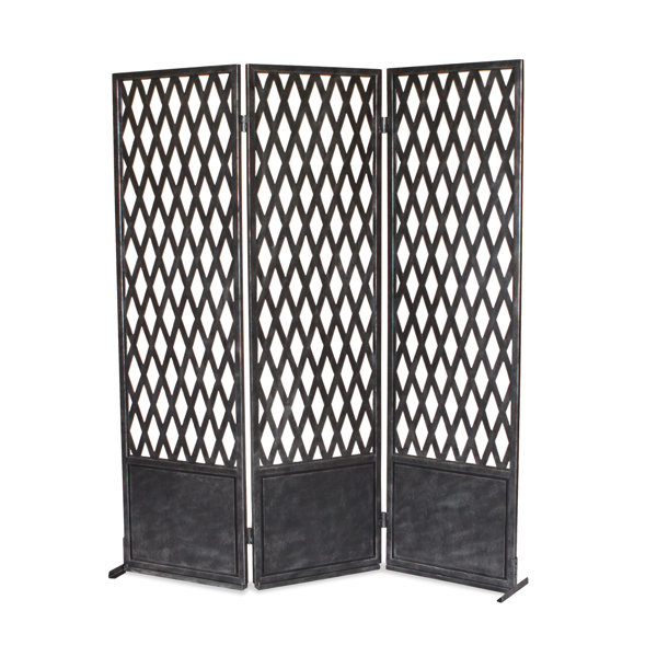 InspiredVisions Garden Gate Screen 3 Panel 6ft Room Divider & Reviews | Wayfair