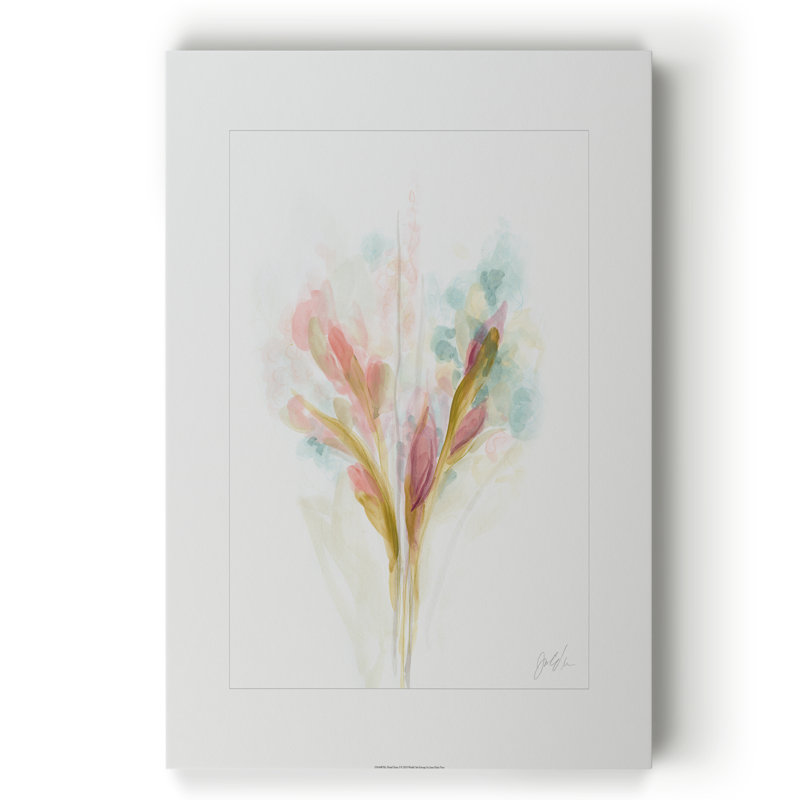Ebern Designs L Floral Trace I Painting Print On Canvas Wayfair
