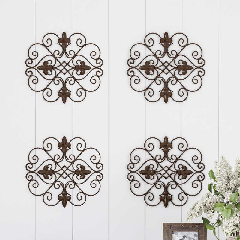 Fleur De Lis Living Rounded Square Metal Wall Decor Wayfair