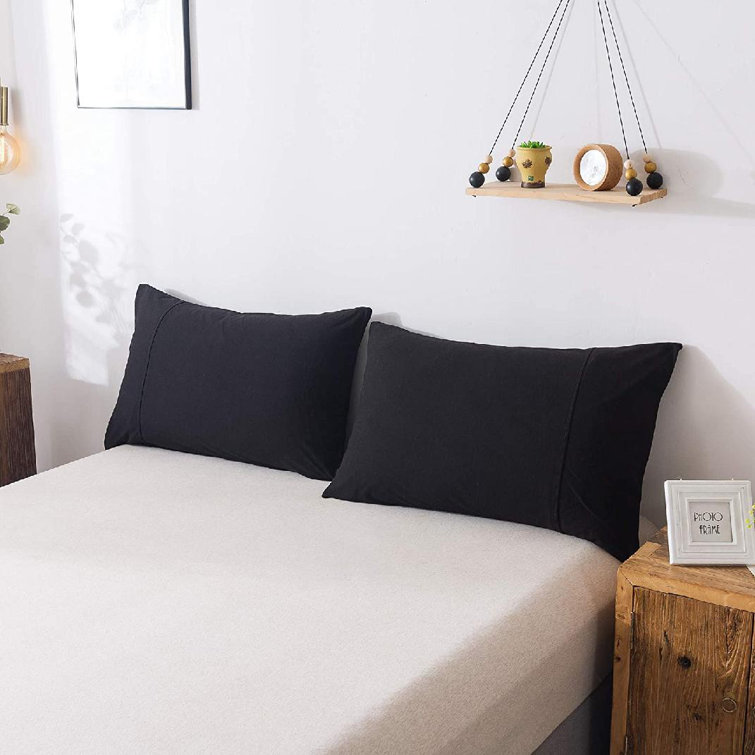 black standard pillowcases