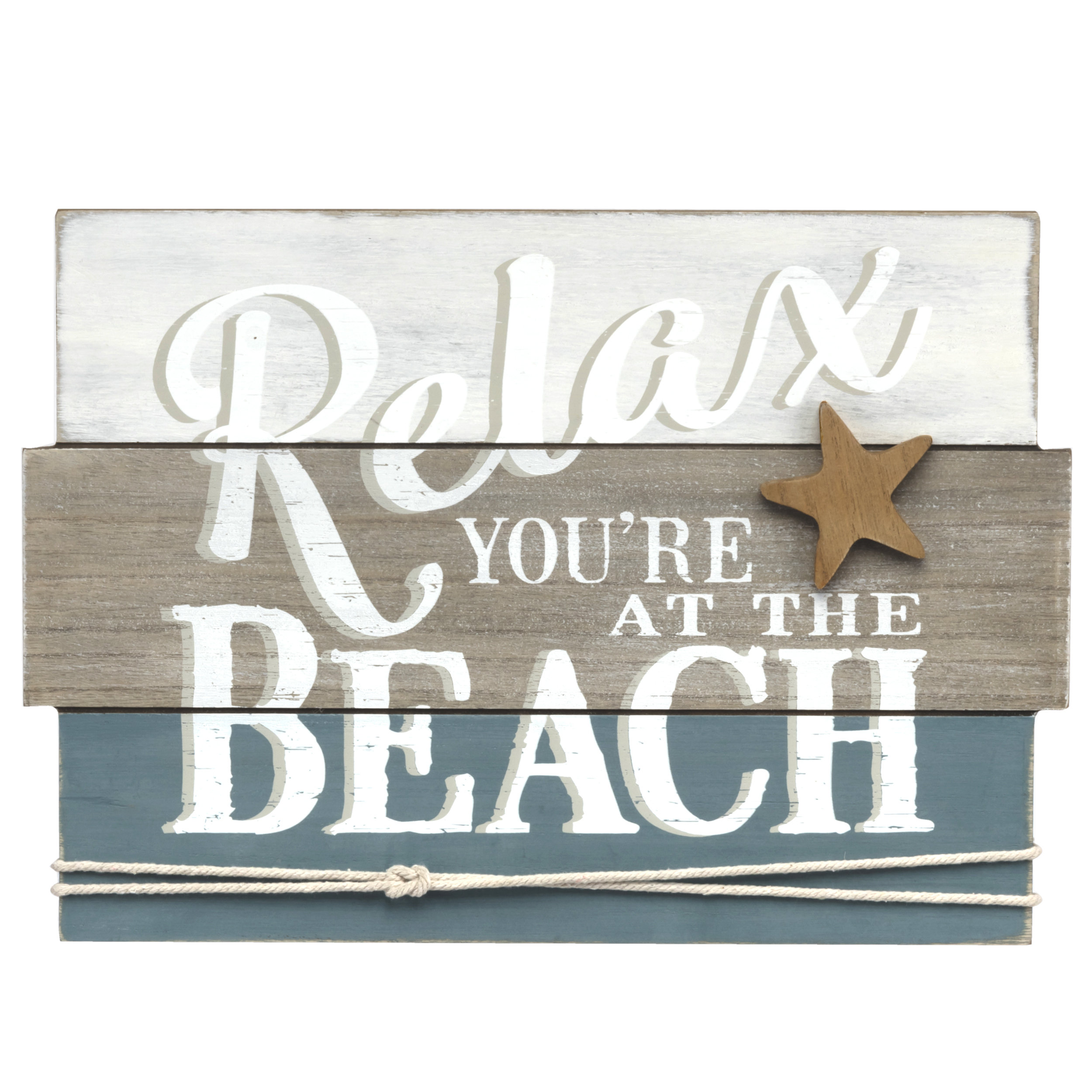 Graham Dunn Relax Weathered Look 5 x 10 Wood Plank Design Hanging Sign P