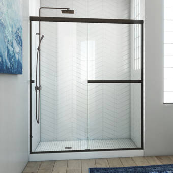 Arizona Shower Door Ese 60 X 76 Bypass Semi Frameless Shower Door Wayfair