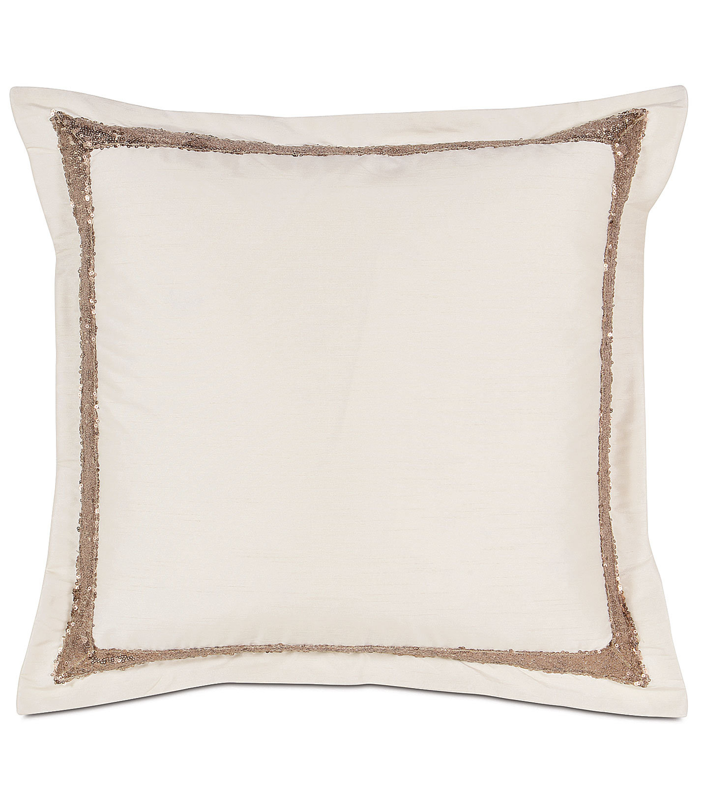 sequin border cushion