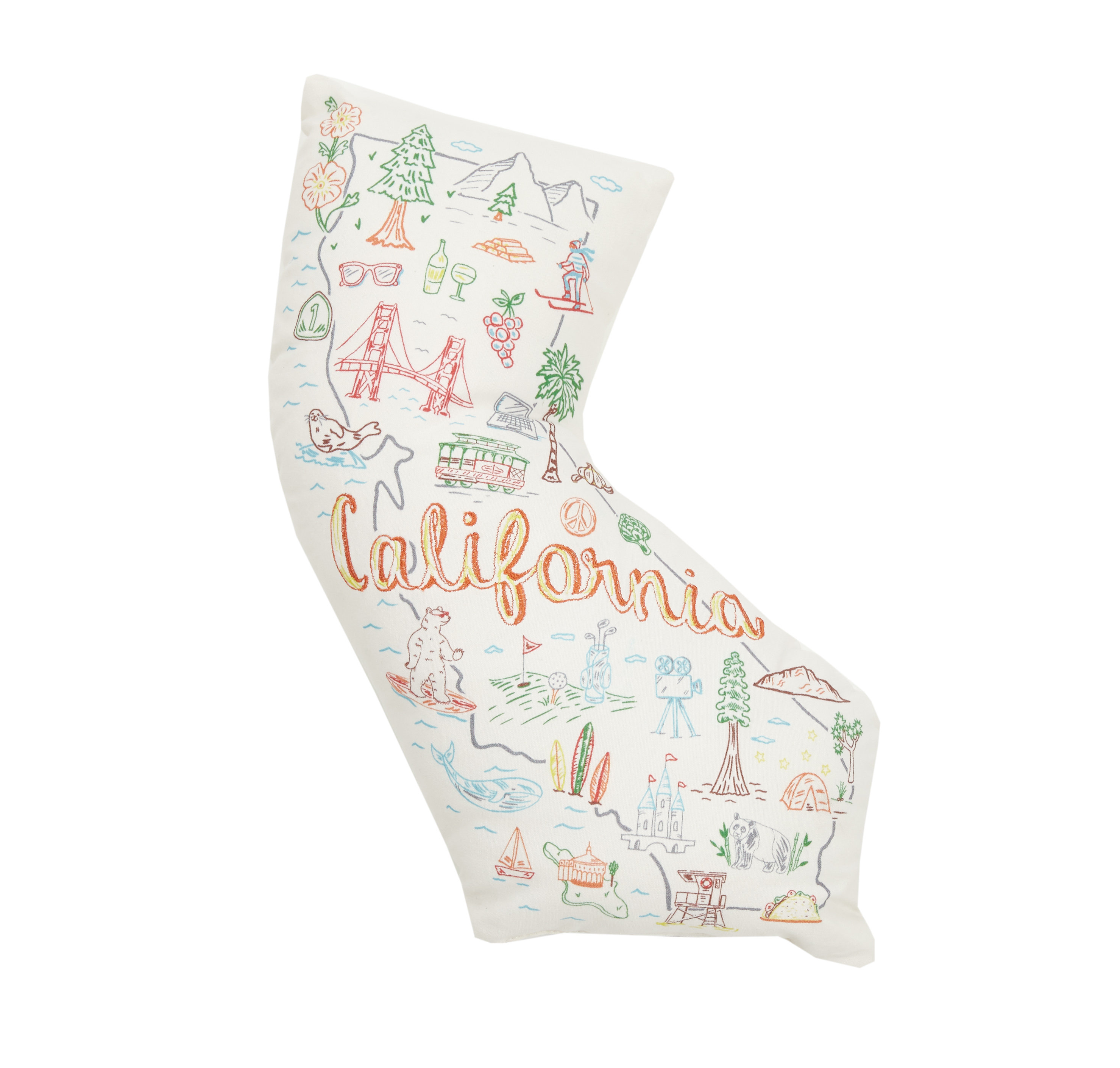 Wrought Studio Duron California Shaped Cotton Throw Pillow Wayfair