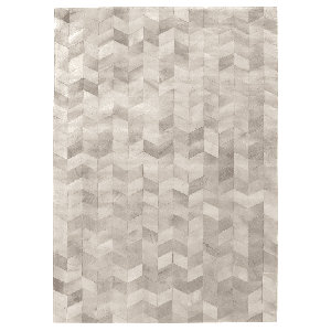 Natural Hide, Leather, Silver/Ivory/Multi (13'6