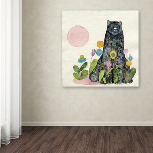 'Garden Bear' Canvas Art