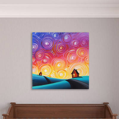 Trademark Art Santa Moon Framed Art Wayfair
