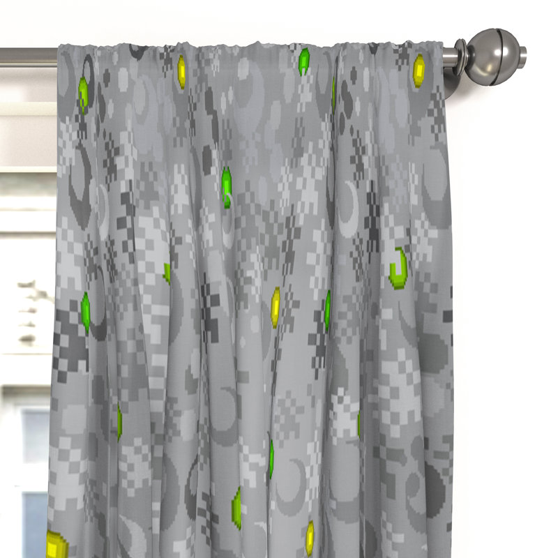 Minecraft Spawn Room Darkening Rod Pocket Curtain Panels Reviews