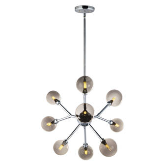 Corbett Lighting Majorette 12 Light Sputnik Modern Linear Chandelier Wayfair