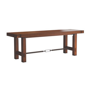 Go to store & view more images Laurel Foundry Modern Farmhouse Axton Stretcher Dining Metal Bench