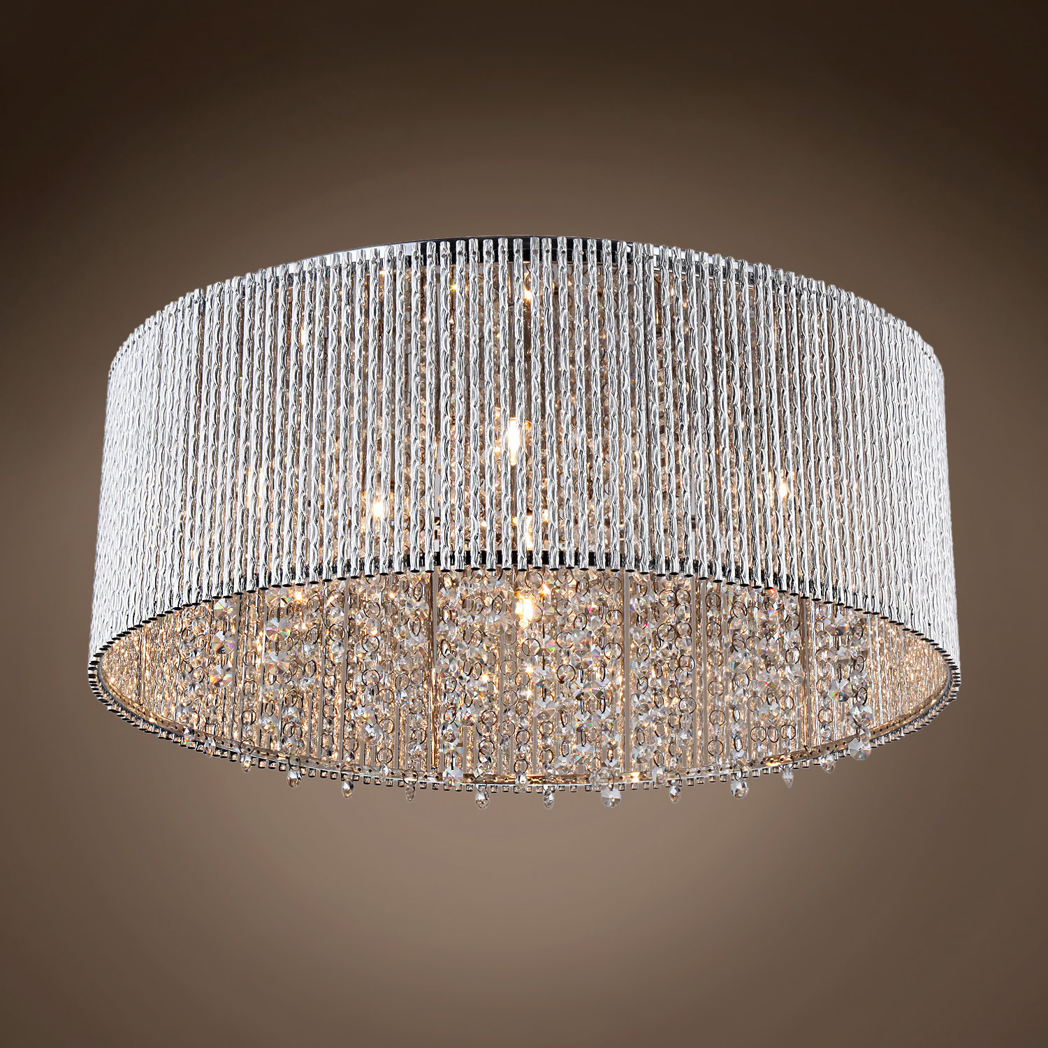 22'' Chandelier Drum Flush Mount | Wayfair