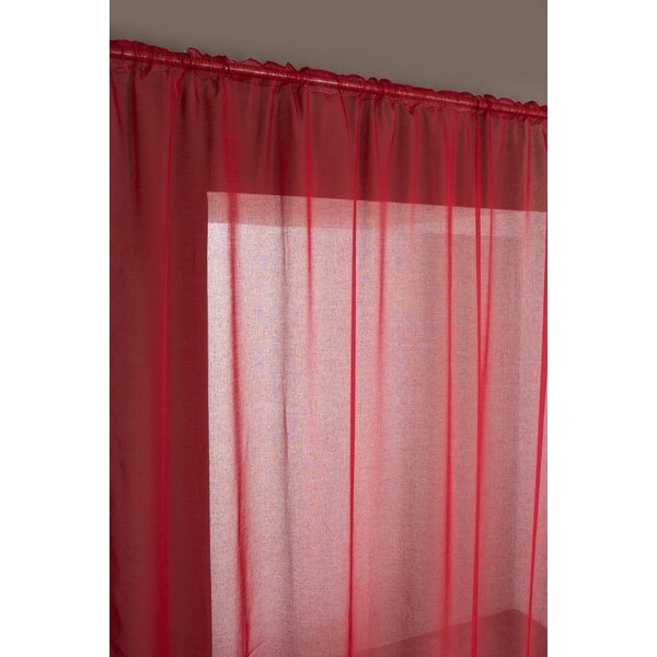 Castleton Home Pinch Pleat Sheer Single Curtain | Wayfair ...