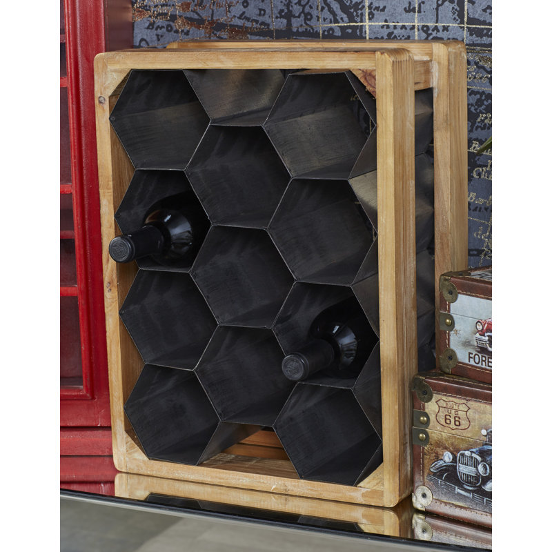 Gracie Oaks Craner 11 Bottle Floor Wine Bottle Rack Reviews