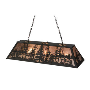 Go to store & view more images Meyda Tiffany Tall Pines 6-Light Pool Table Lights