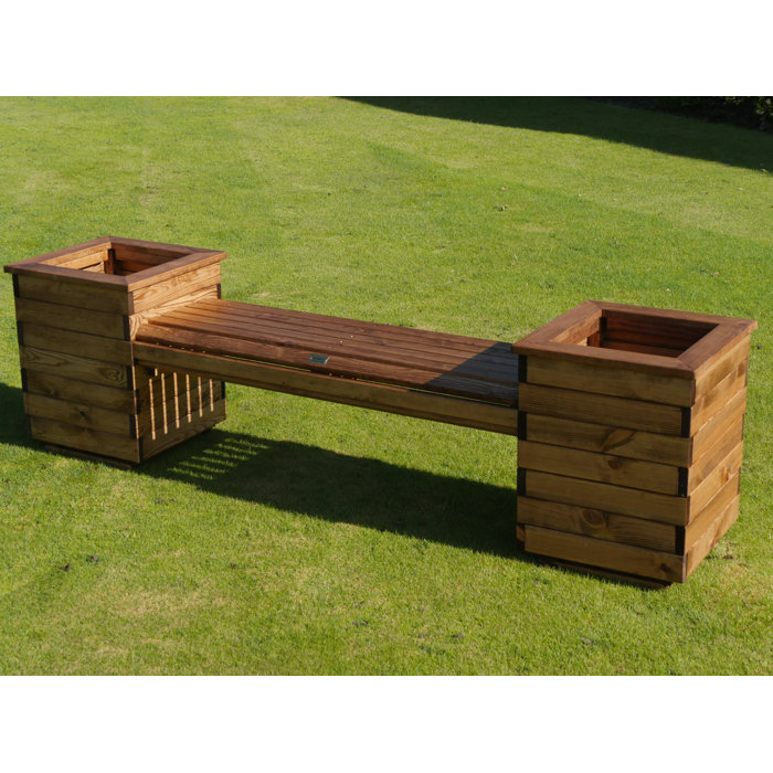 Acel Wooden Planter Bench Acel Wooden Planter Bench