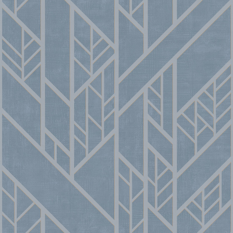 Ivy Bronx Corder Industrial Grid 33 L X 20 5 W Wallpaper Roll