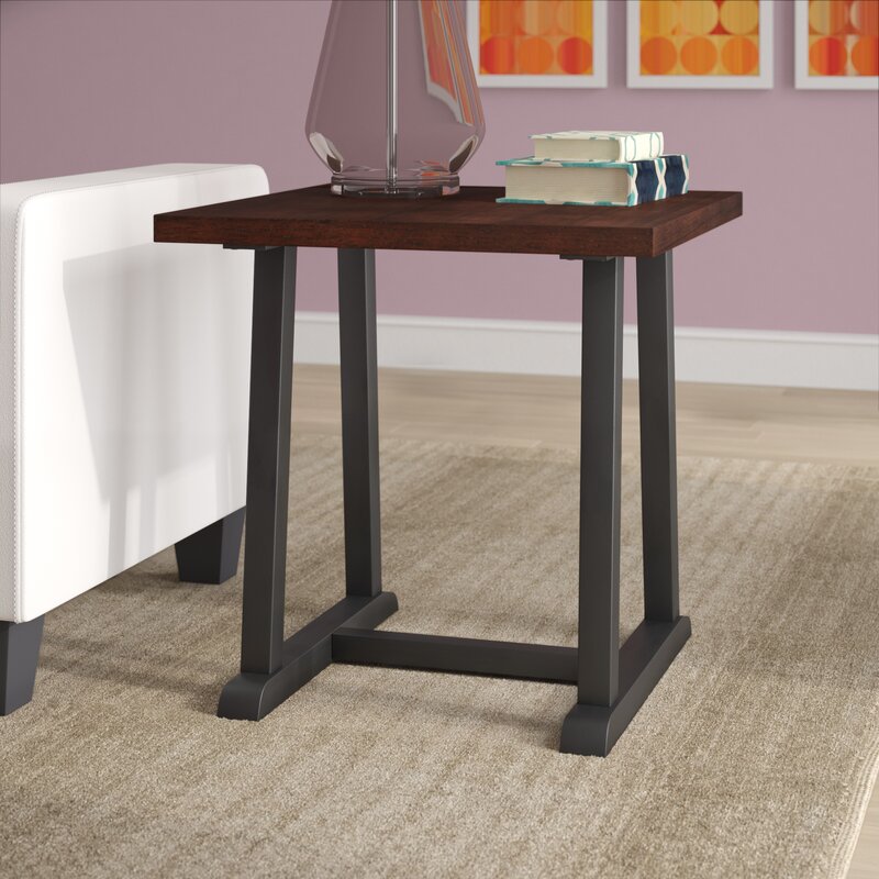 Wrought Studio Ramos Faux Wood End Table Wayfair