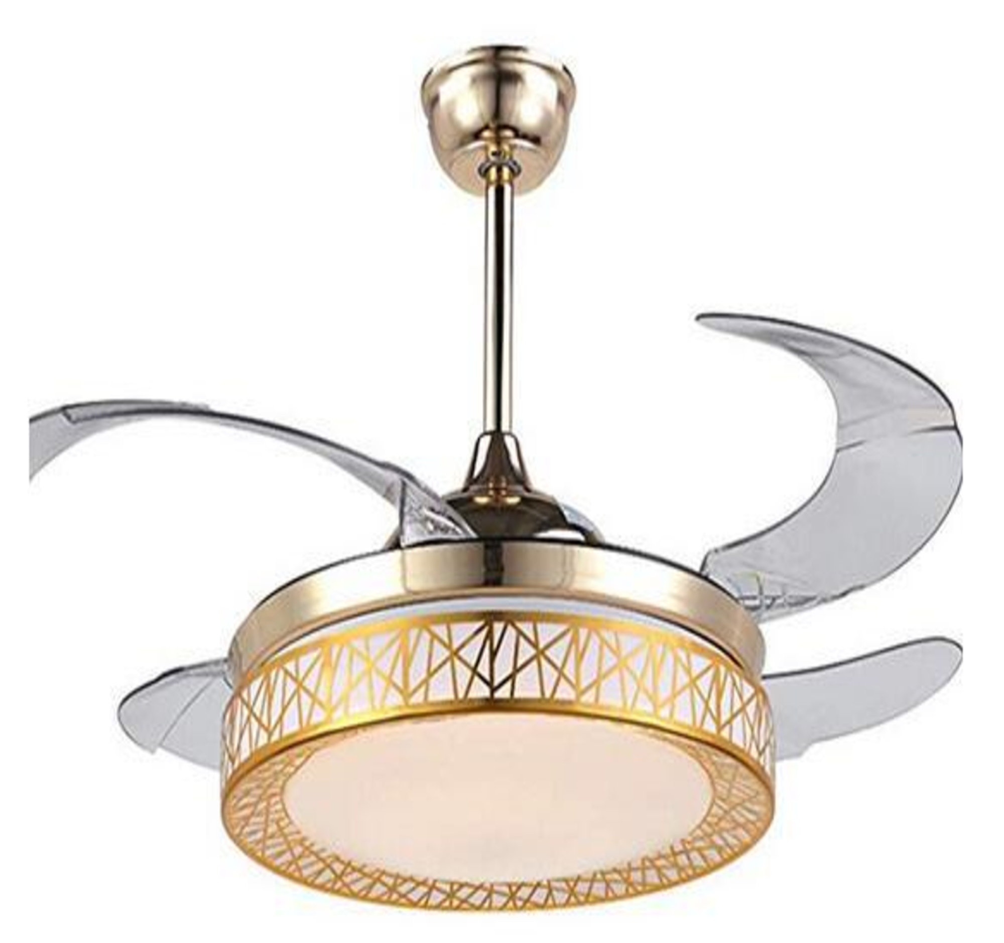Mercer41 42 Elnora 4 Blade Led Retractable Blades Ceiling Fan With And Light Kit Included Reviews Wayfairca