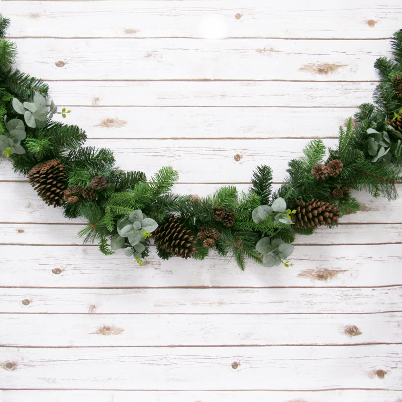 The Holiday Aisle 6 Mixed Pine And Eucalyptus Garland Wayfair