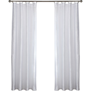Rainville Solid Room Darkening Rod Pocket Curtain Panels (Set of 2)