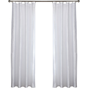 Rainville Solid Room Darkening Rod Pocket Curtain Panels (Set of 2)