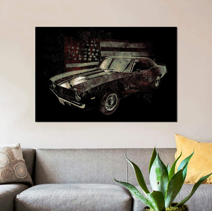 East Urban Home American Muscle Car I Graphic Art Print On