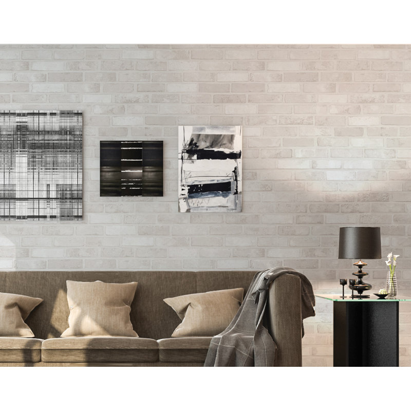 Gracie Oaks Balderas Washed Brick 23 6 L X 118 1 W Paintable
