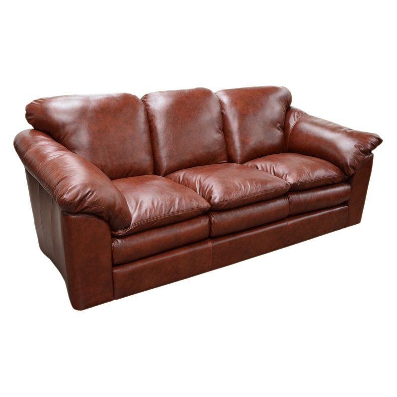 Omnia Leather Oregon Leather Sofa Reviews Wayfair