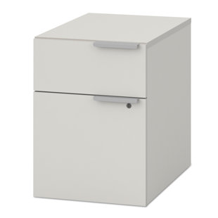Pedestal 4-Drawer Mobile Vertical Filing Cabinet by