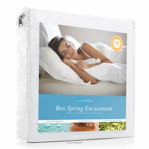 Waterproof Box Spring Cover by Linenspa