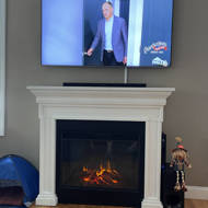 Real Flame Emerson 55.875'' W Electric 