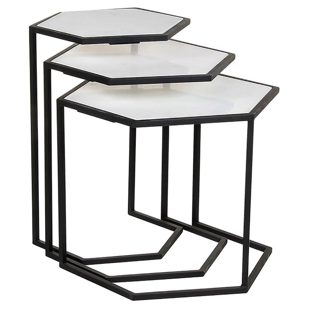 ellahome 24'' Tall C Table Nesting Tables Wayfair