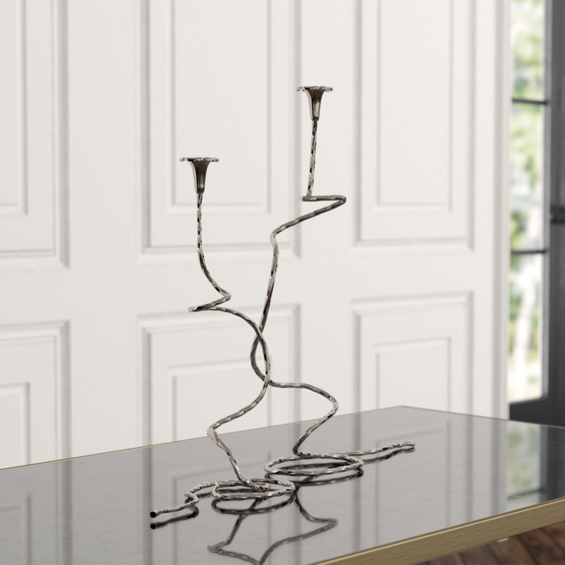 Studio A Morning 2 Piece Metal Tabletop Candelabra Set Perigold