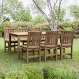 Cushionless Teak Patio Dining Sets You Ll Love In 2020 Wayfair