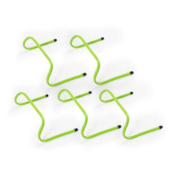 Set of 5 Agility Hurdles Adjustable Football Speed & Agility Training Football 
