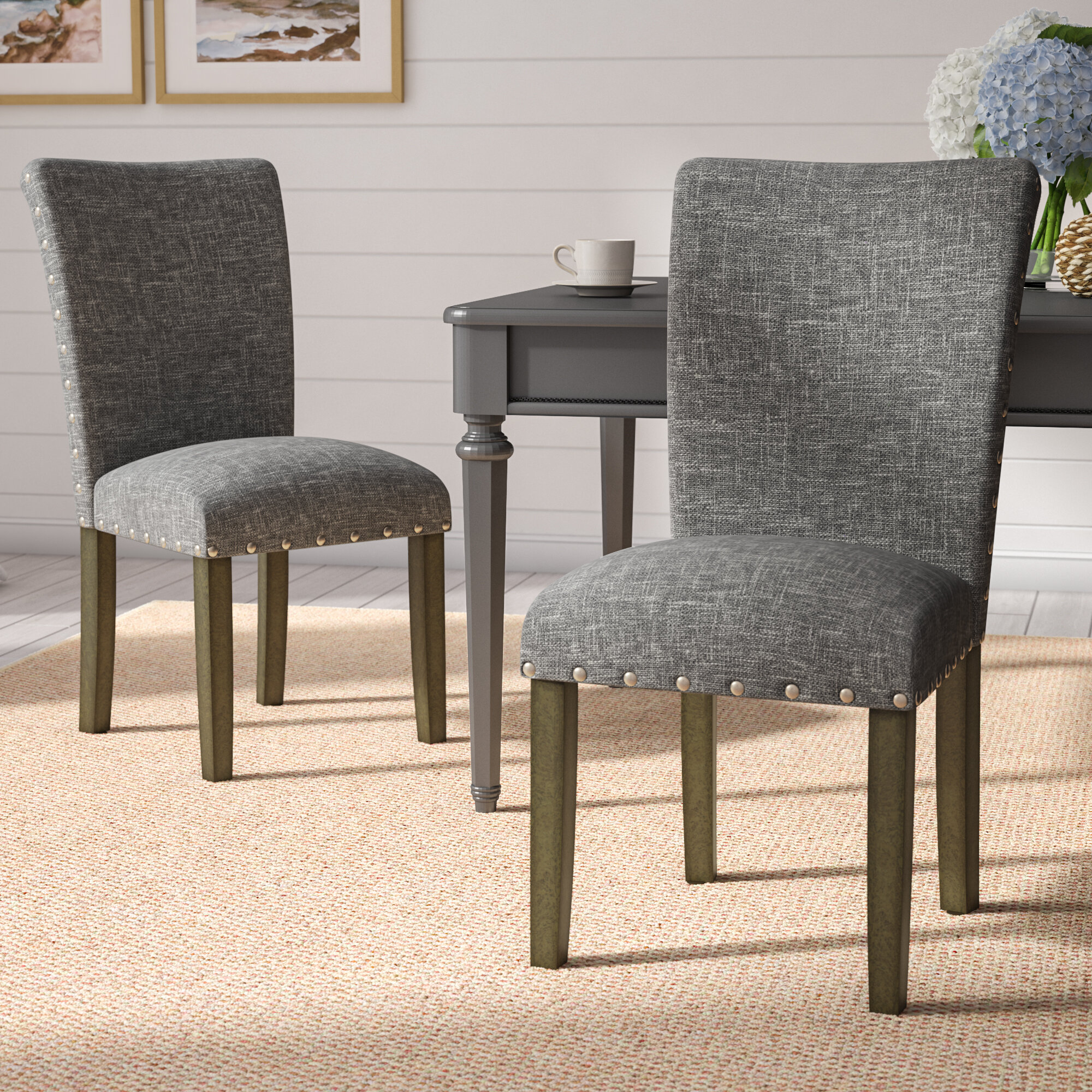 Saxis Classic Parsons Upholstered Dining Chair