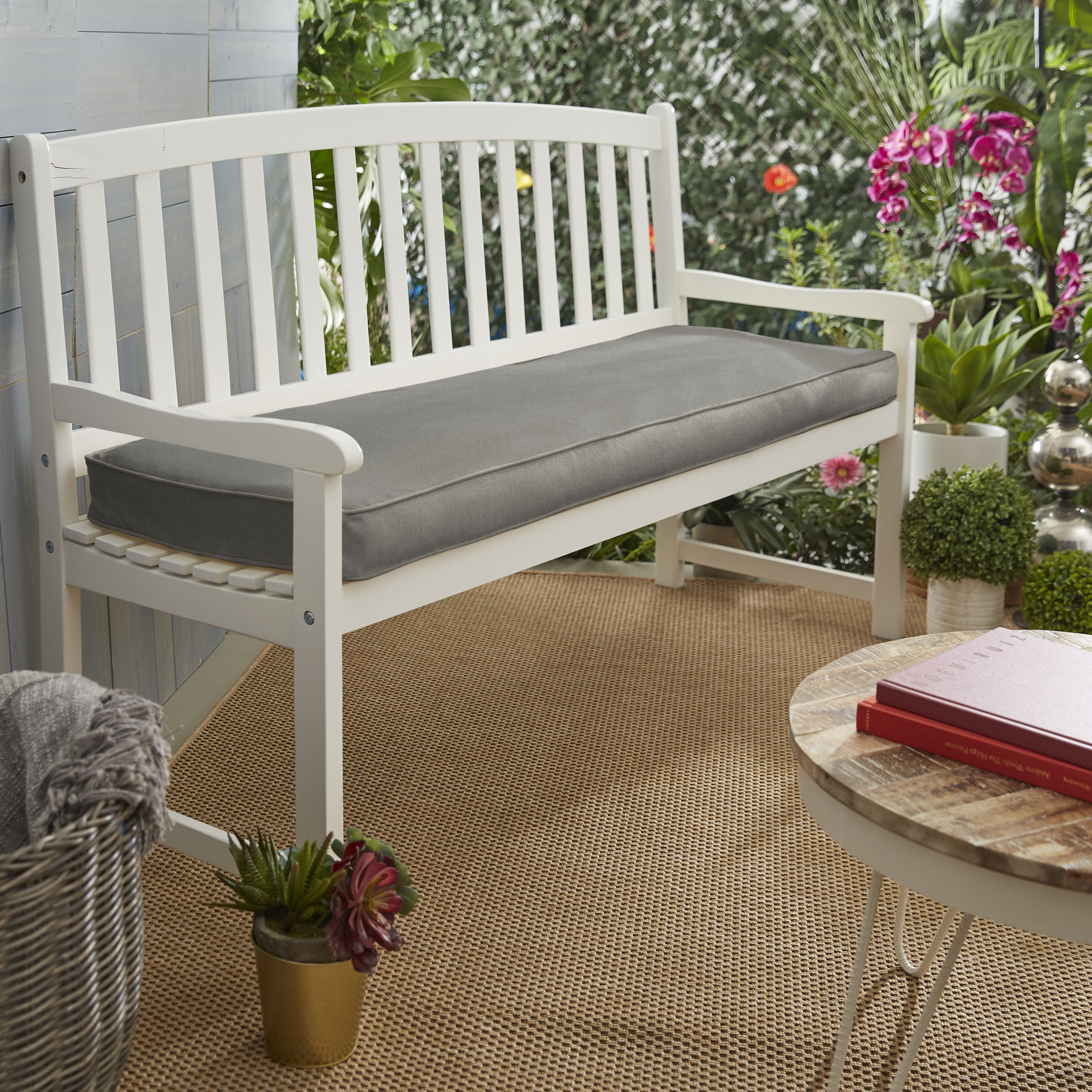 Telleman Indoor Outdoor Sunbrella Bench Cushion Reviews Joss