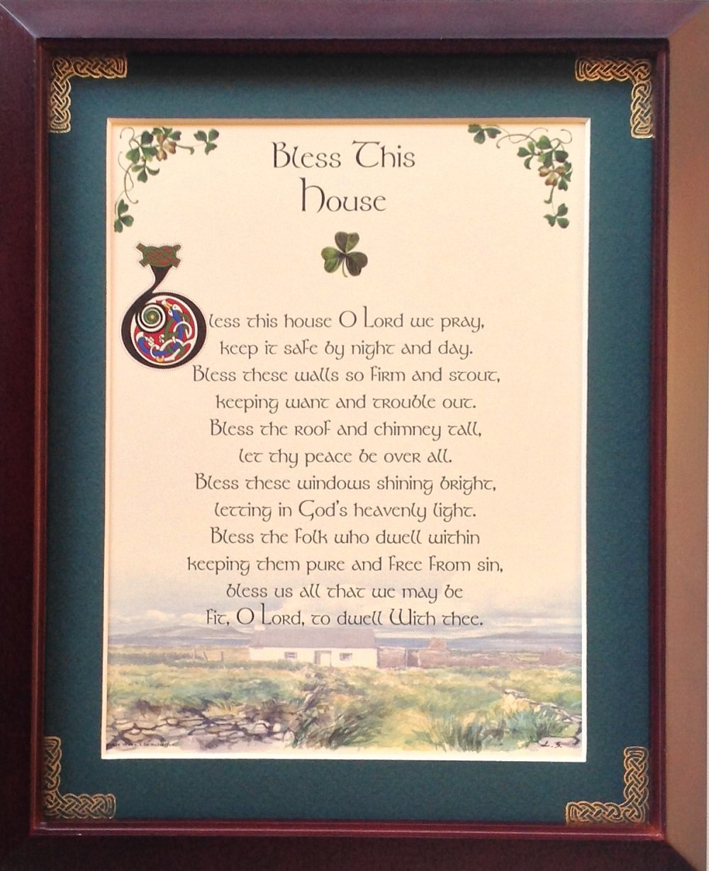 Peter Townsend's Irish Collection Bless This House Blessing Picture