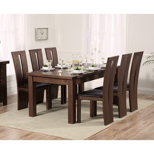 Pipers Extendable Dining Set With 6 Chairs By Marlow Home Co.