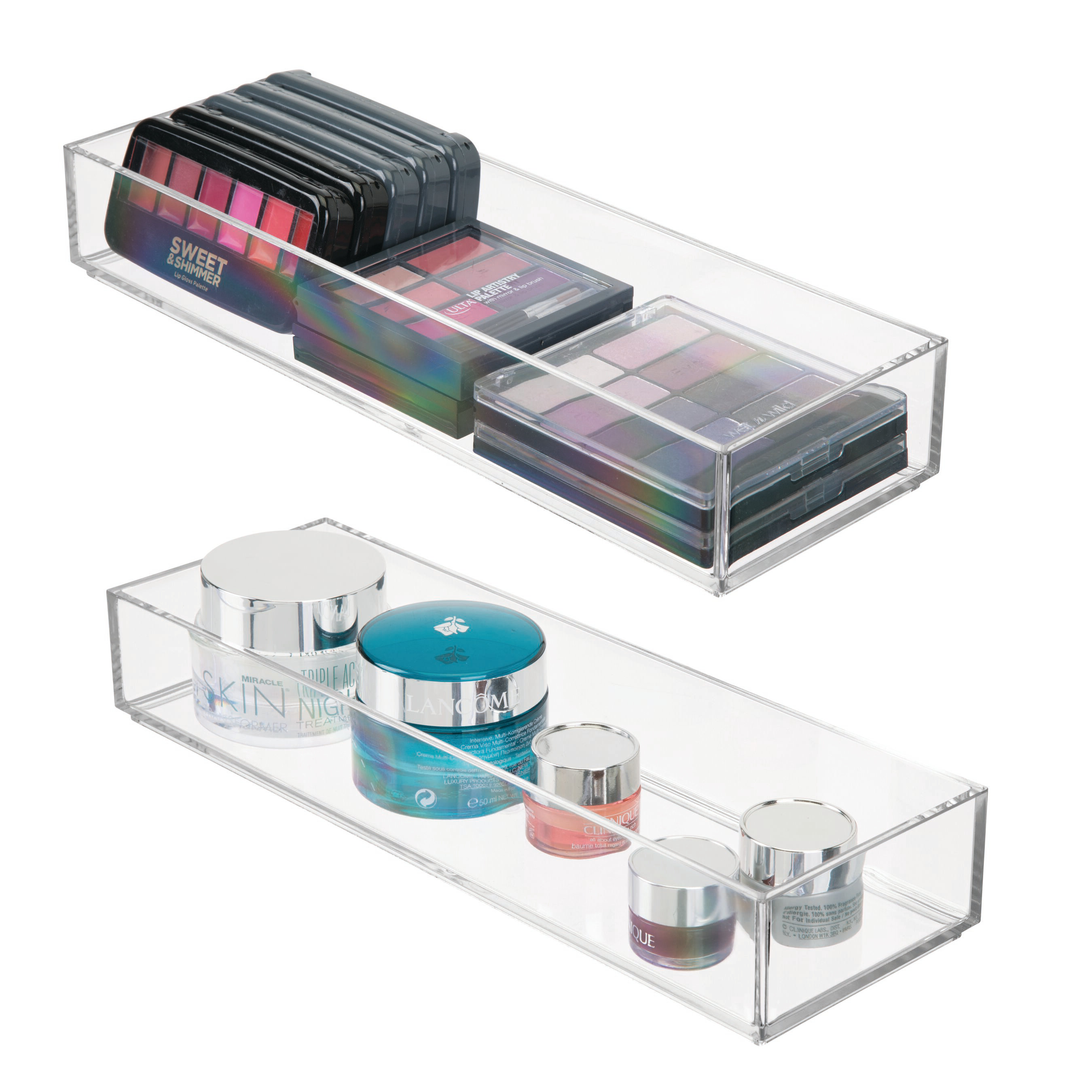 Idesign Clarity 2 Piece Drawer Organizer Set Wayfair