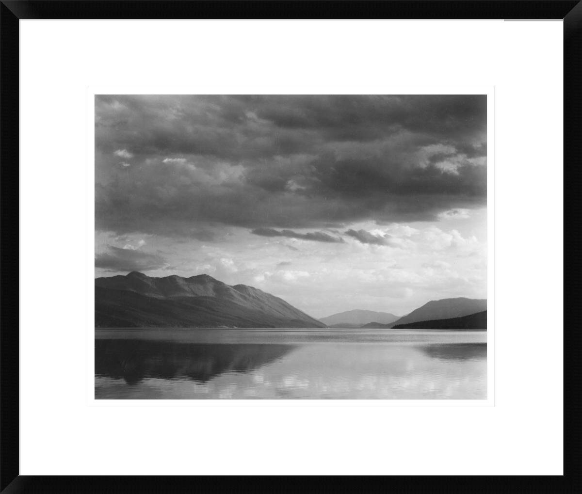 Vault W Artwork Evening, Mcdonald Lake, Glacier National Park, Montana ...