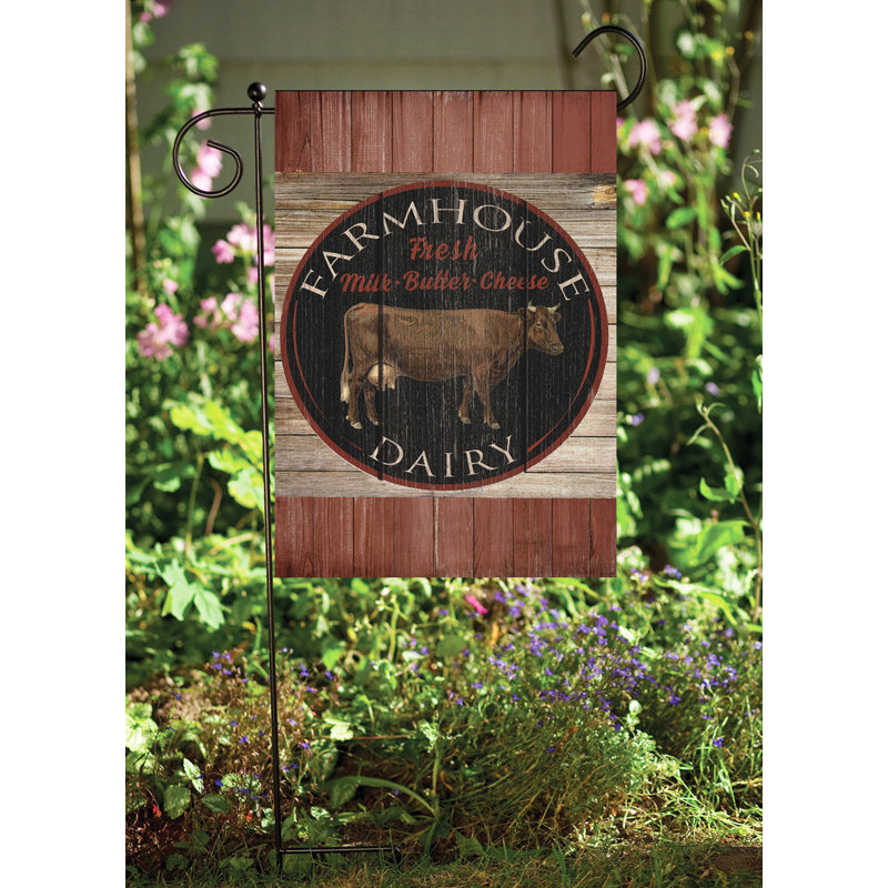 Flags Galore Decor And More Farmhouse Dairy Sign 2 Sided Polyester