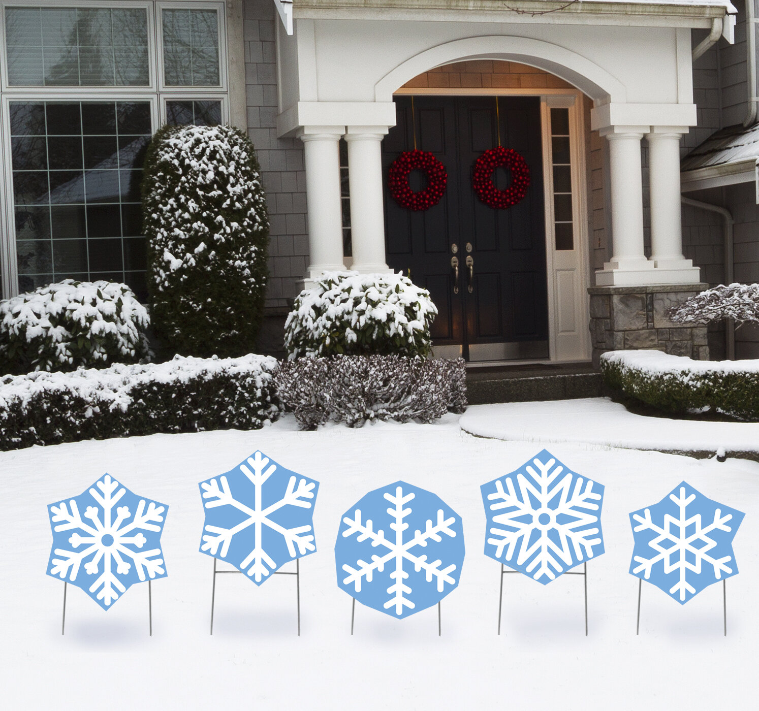 The Holiday Aisle® Snowflakes Garden Stake & Reviews | Wayfair