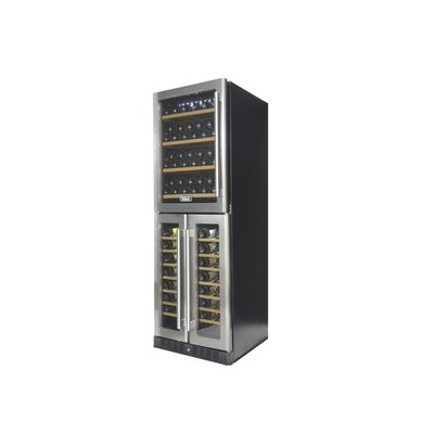 121 Bottle Professional Triple Zone Freestanding Wine Cellar Kucht